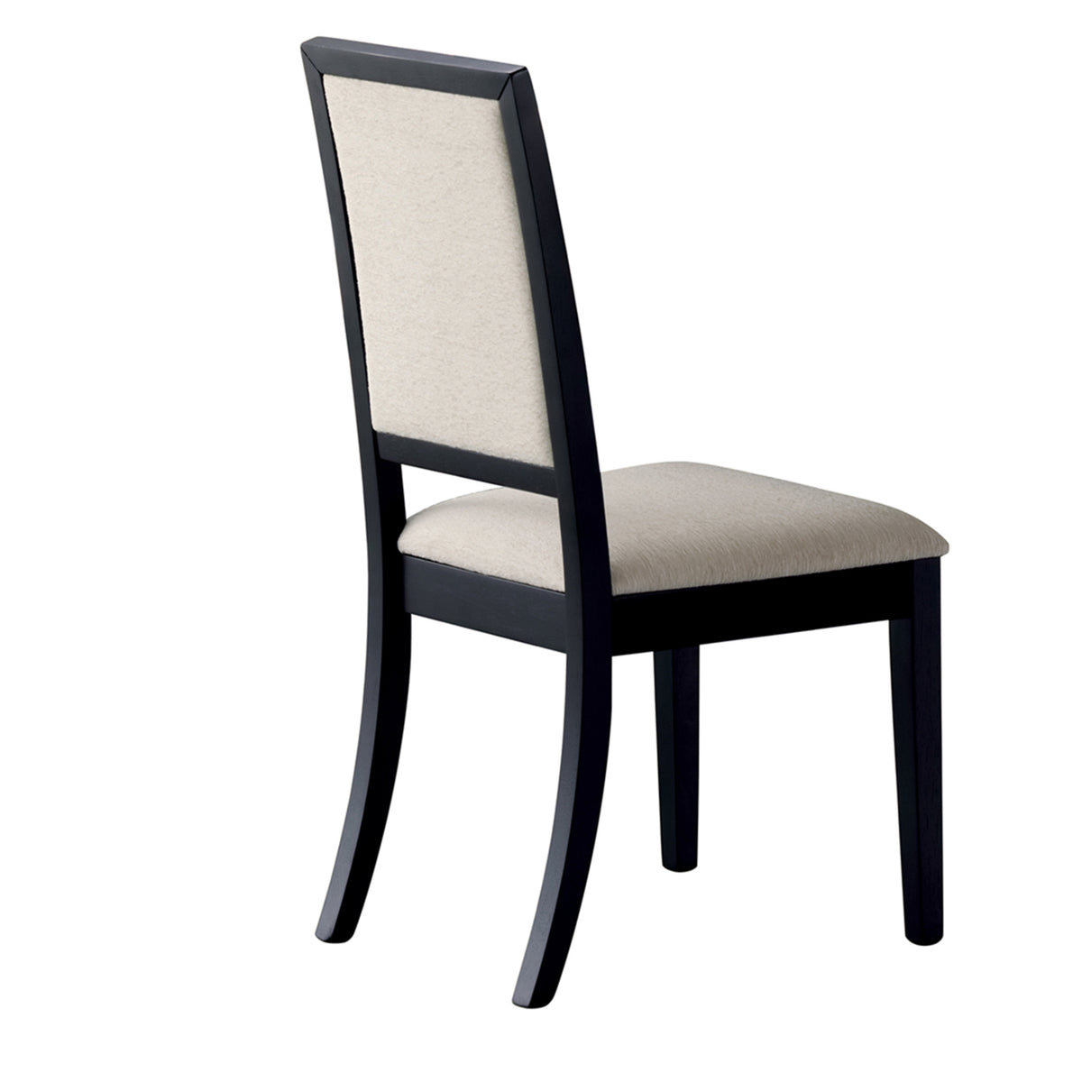 Black and Cream Upholstered Dining Side Chairs (Set of 2) R9531