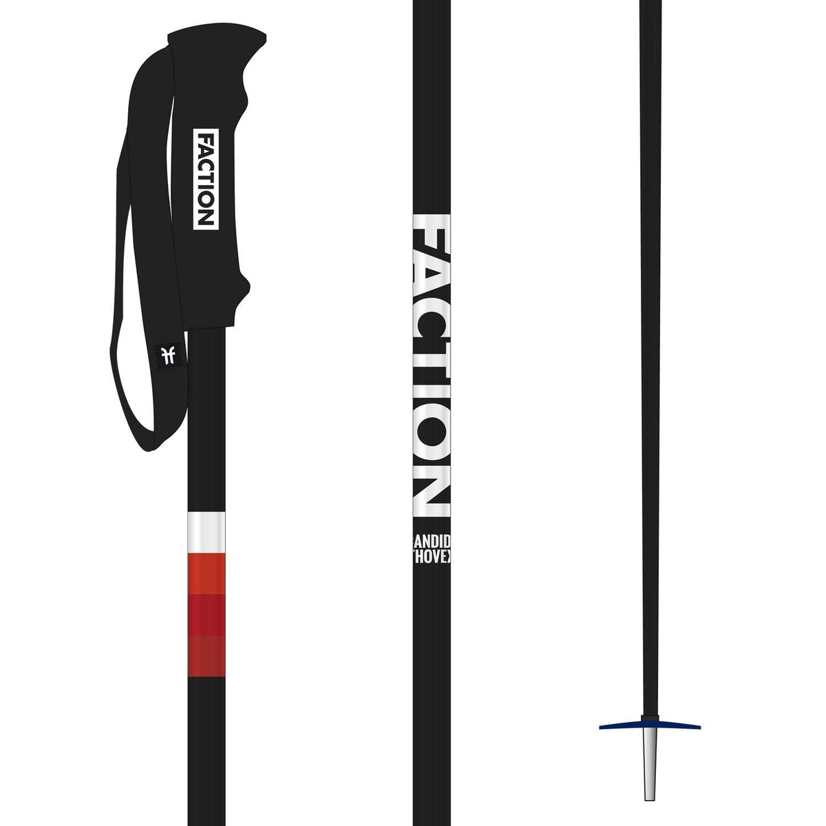 Black Ski Pole S501