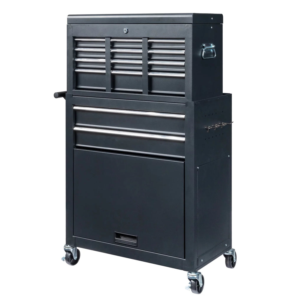2 in 1 Rolling Tool Chest Storage Cabinet with 6 Drawers C1229