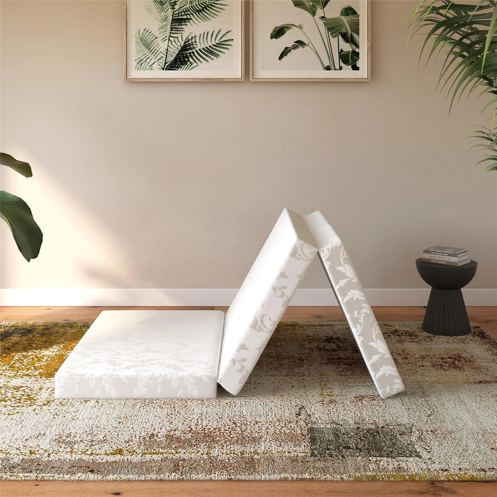 4-Inch Tri Folding Mattress with Carry Bag, Twin Size A197