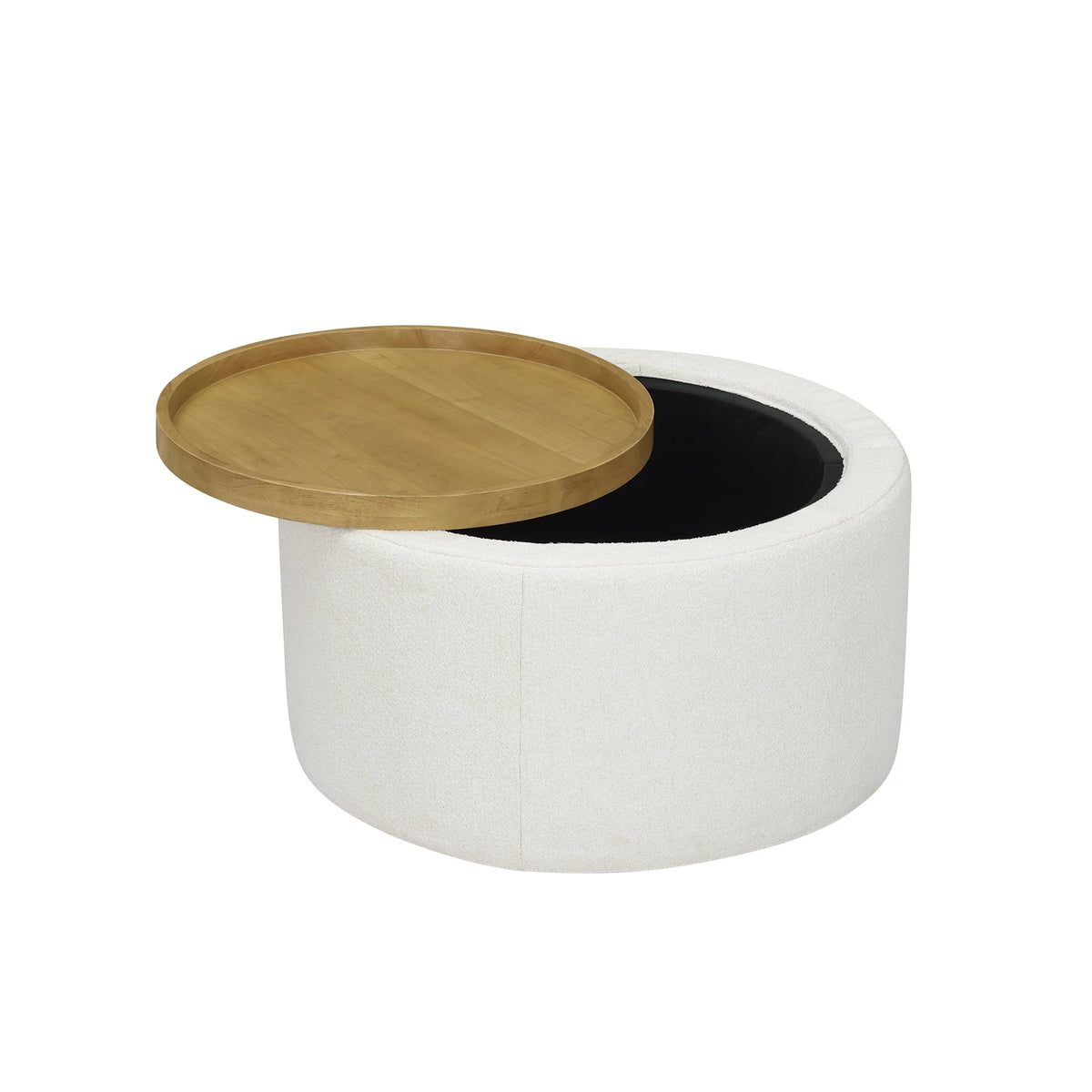 Cream Coffee Table with Storage U613455