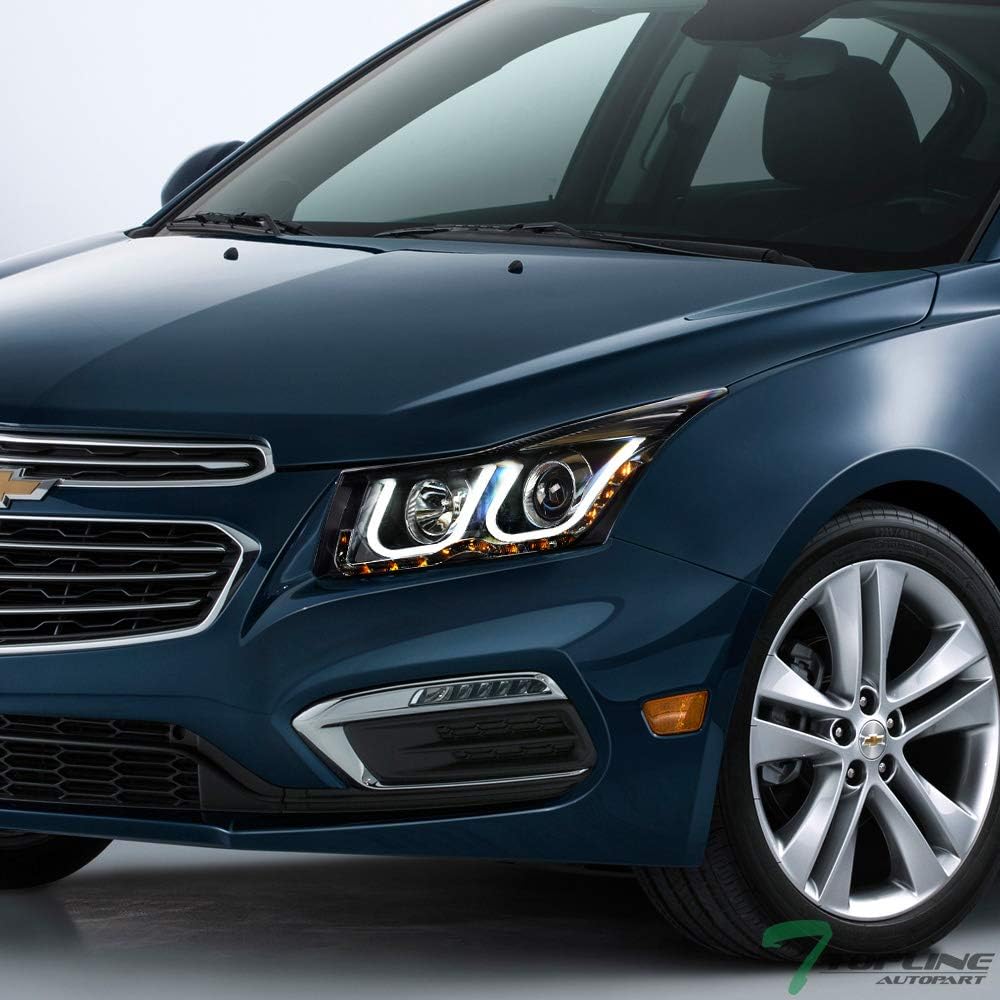 Matte Black LED Projector Headlights For Chevy Cruze D141