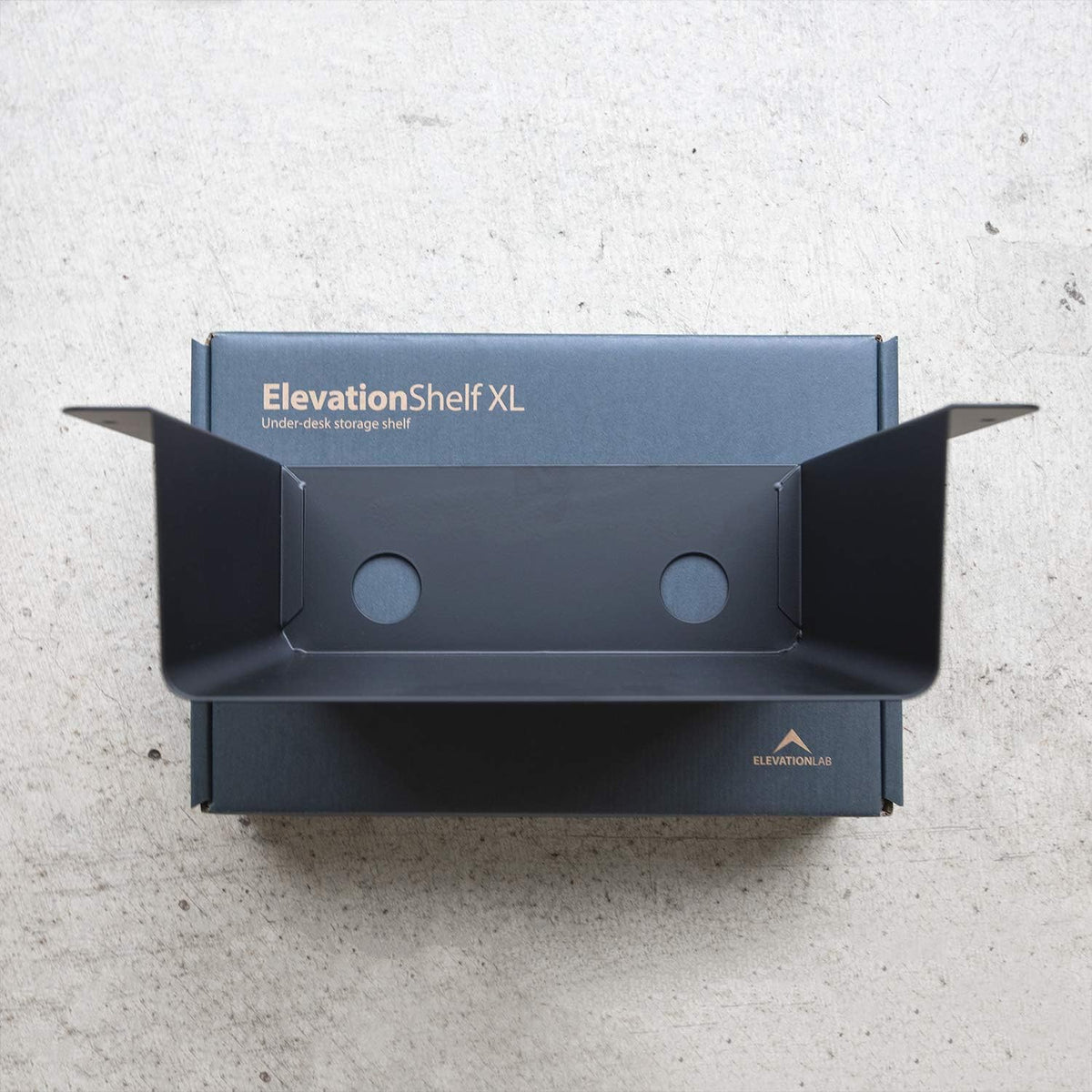 Welded Steel Matte Black Under Desk Storage Shelf Pack of 2 B1798