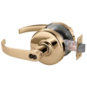Bright Bronze Cylindrical Lock C5000