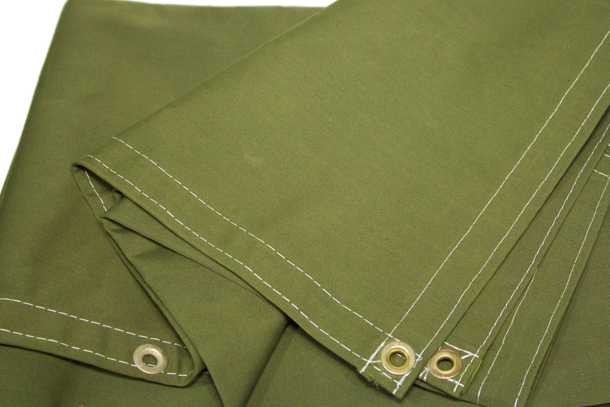 Green Polyester Canvas Tarp M359