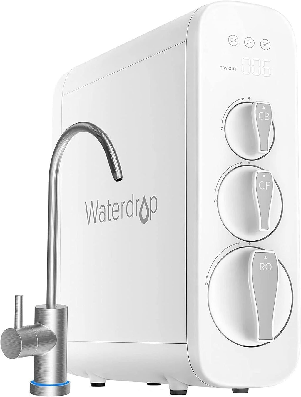 Tankless 7 Stage Reverse Osmosis Drinking Water Filtration System with Smart Faucet H249