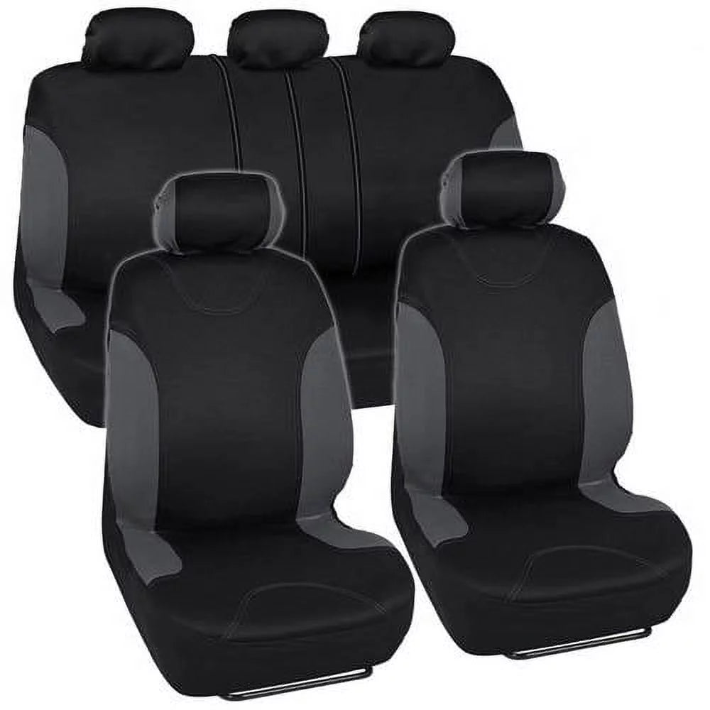 Car Seat Covers with Floor Mats and Steering Wheel Cover Full Set B285