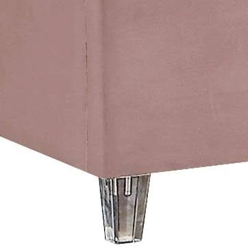 Grey Velvet Full Bed Q1223