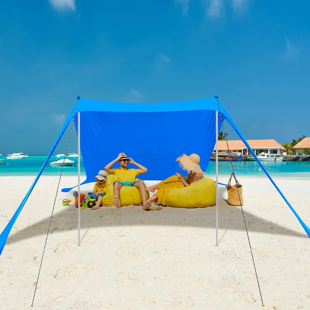 Pop Up Beach Tent Sun Shelter with Storage Bag F58280
