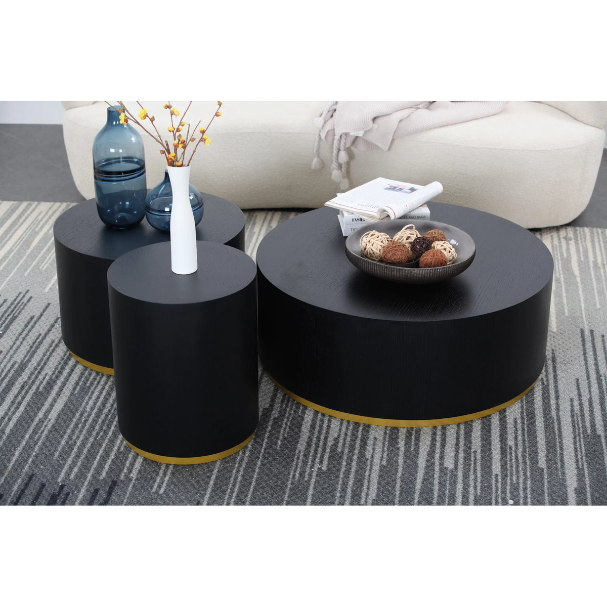 Round Coffee Table Side Table End Table D339955
