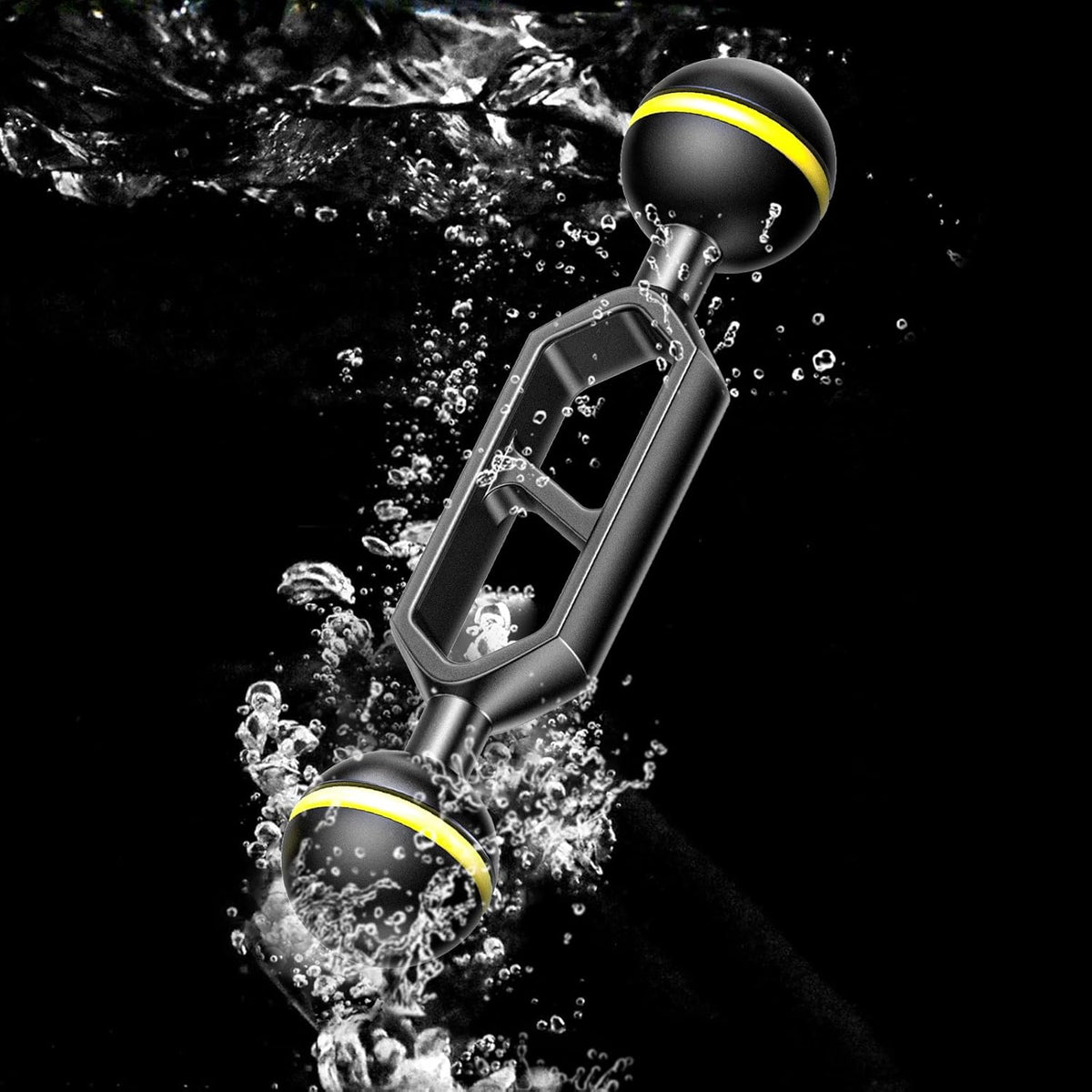 Aluminum Alloy Underwater System Connector Ball Head Dual Balls Arm W217