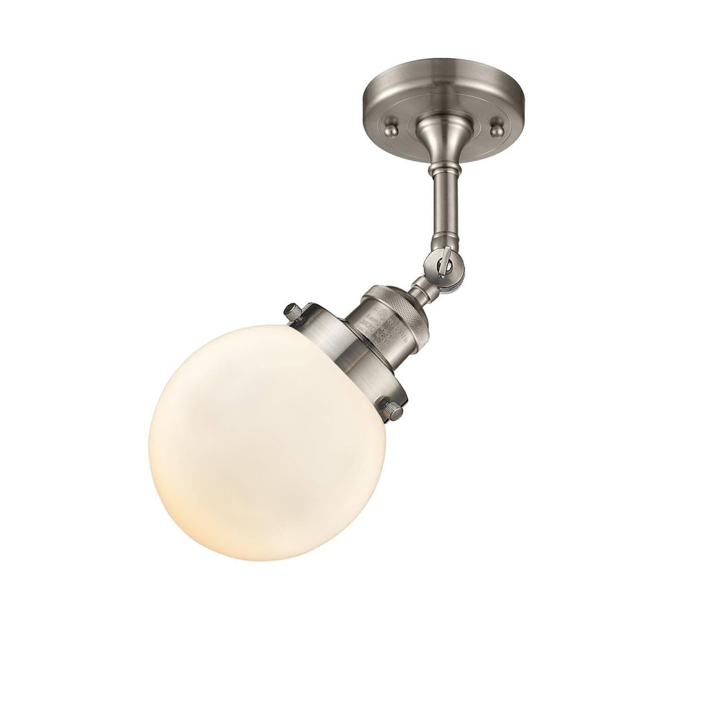 Brushed Satin Nickel Semi-Flush Mount Light V36451
