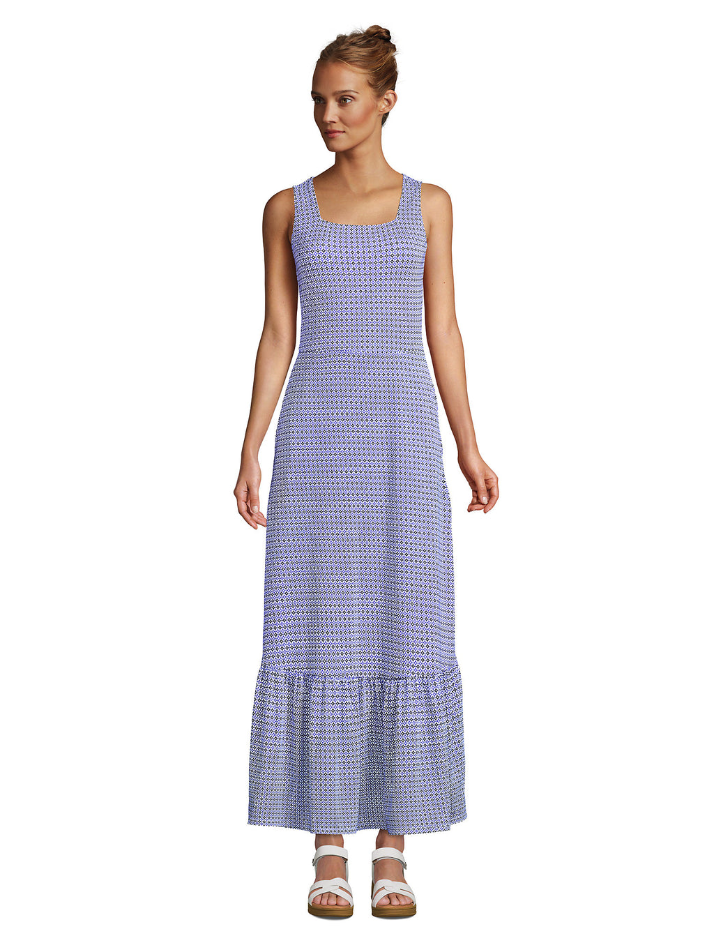 Tall Cotton Modal Square Neck Maxi Dress M9030
