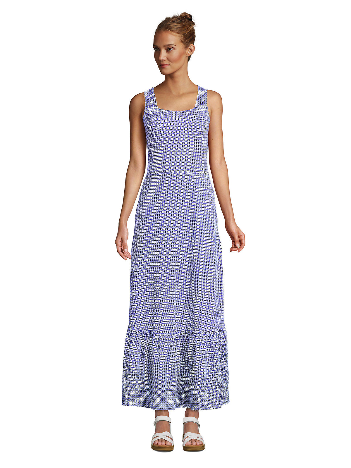 Tall Cotton Modal Square Neck Maxi Dress M9030