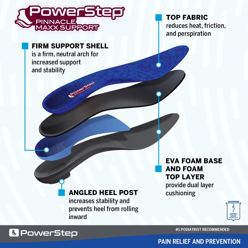 Full Length Orthotic Shoe Insoles with Arch Support C725
