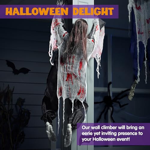 47" Halloween Climbing Zombies Wall Decoration 2 Pcs S51416