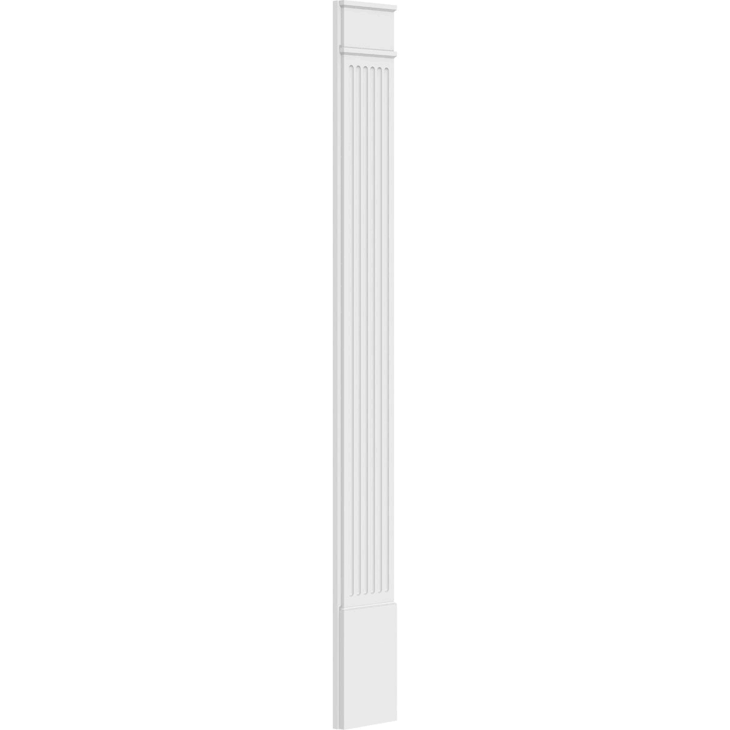 Fluted PVC Pilaster with Decorative Capital & Base (Pair) H94986