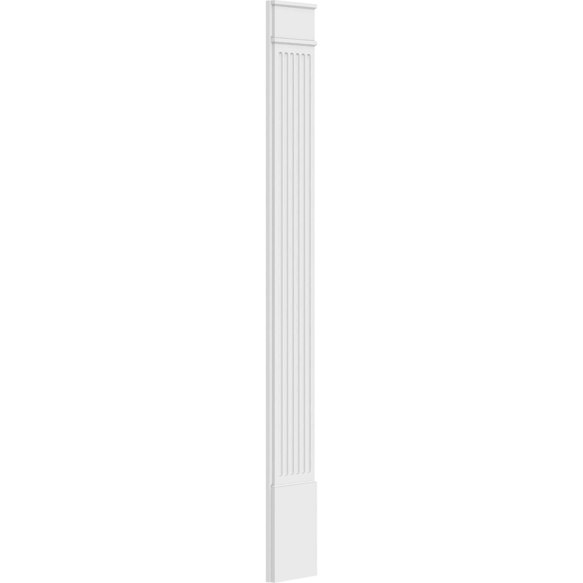 Fluted PVC Pilaster with Decorative Capital & Base (Pair) H94986