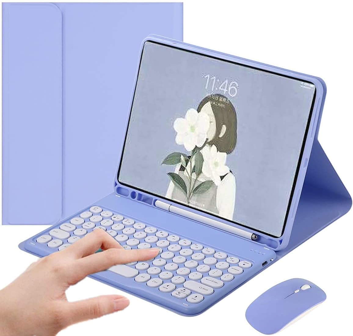 Pink Keyboard Case with Mouse for iPad Pro 11 H8800