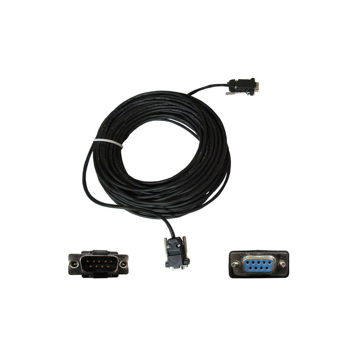DB9 Male to Female Thru Plenum White Cable 75ft Z521600