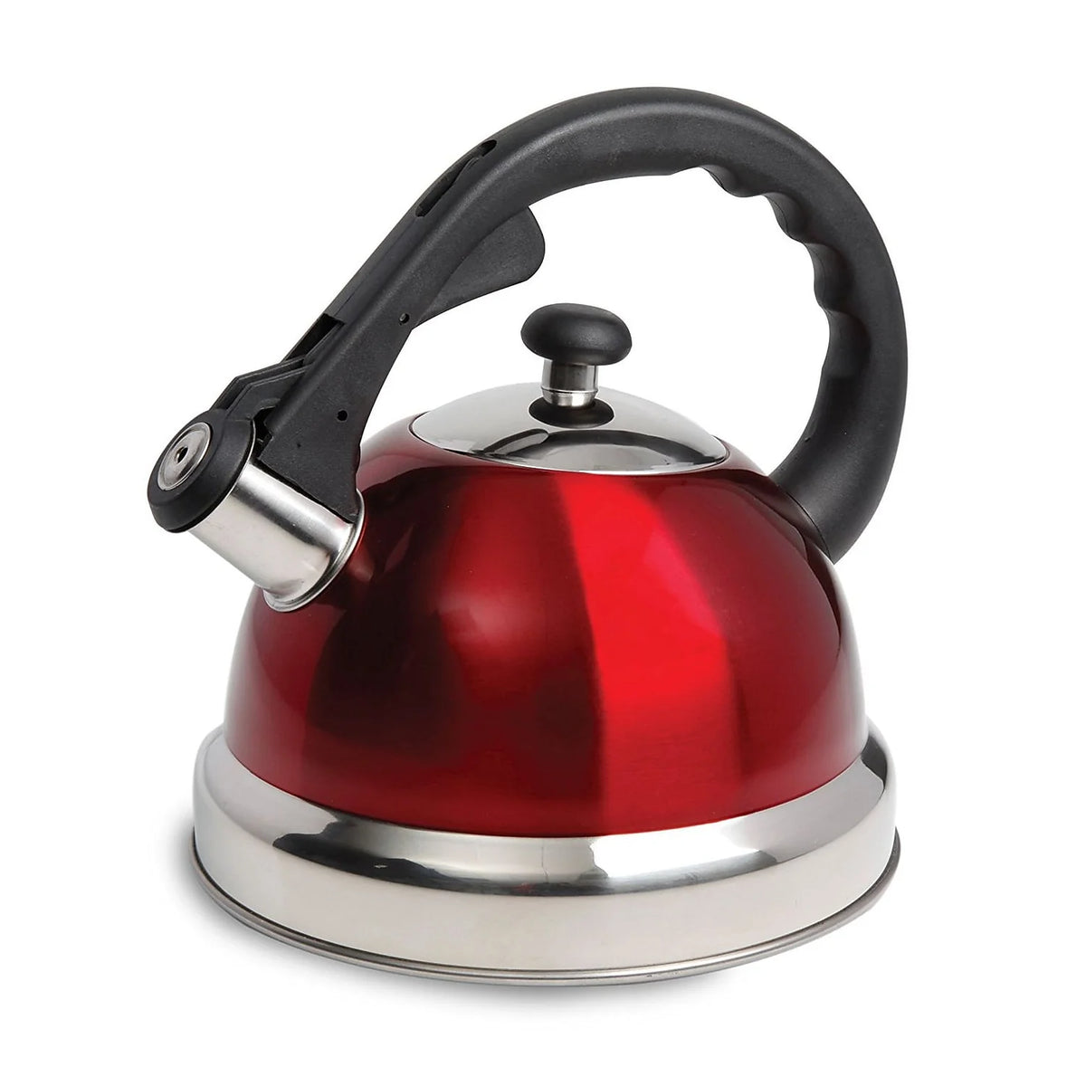 1.7 Qt Whistling Stainless Steel Tea Kettle in Red A567