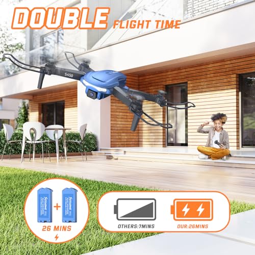 FPV Drone with Camera 1080P and 2 Batteries, Mini Foldable RC Quadcopter X479