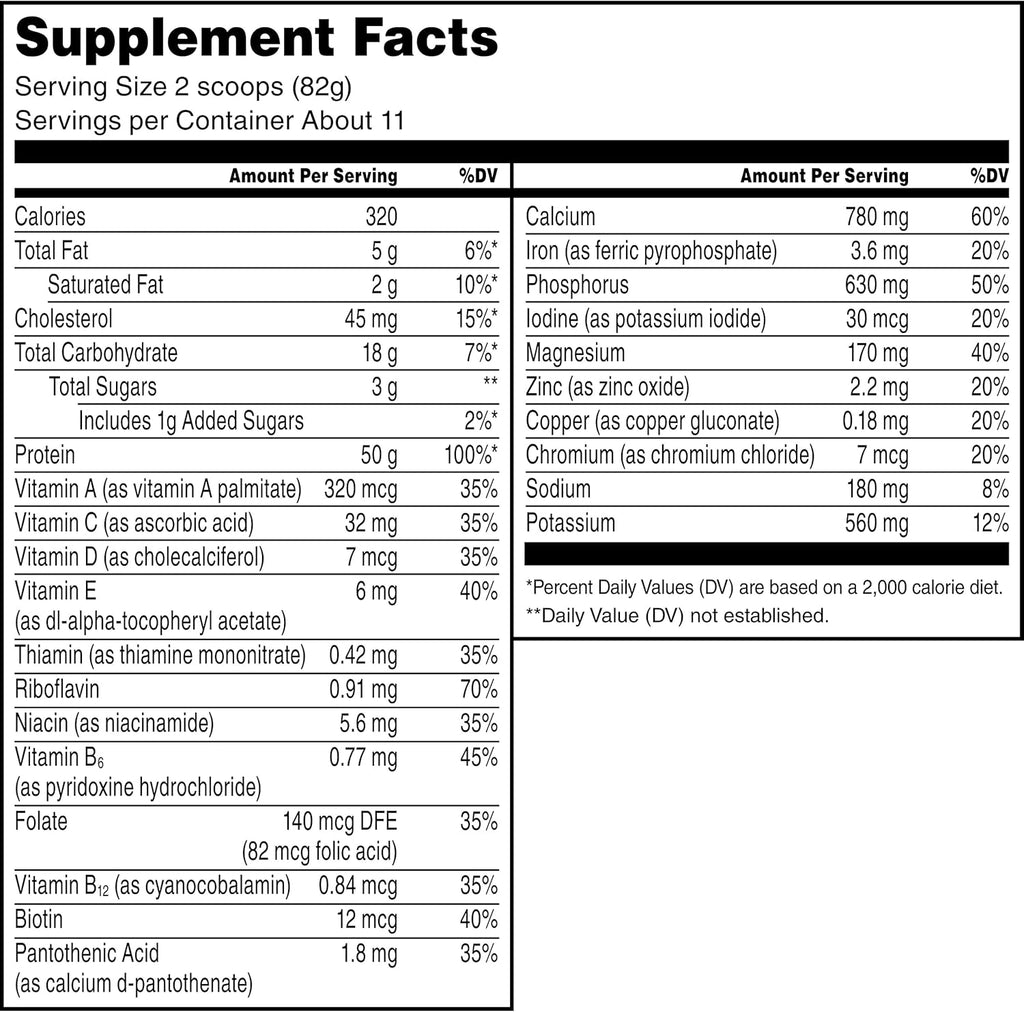 Intense Vanilla Protein Powder, 2 Pound, 11 Servings, 50g Protein I905