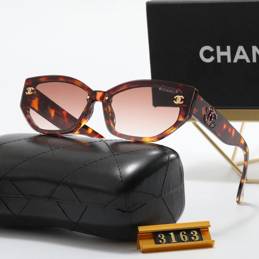Double C Inlaid Letter Polarized Sunglasses R340174