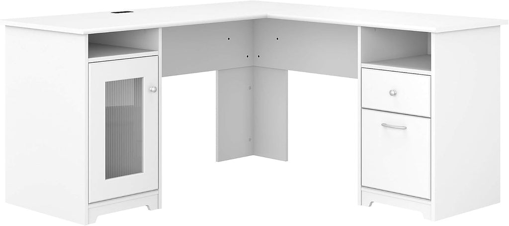 White L Shaped Computer Desk D26690