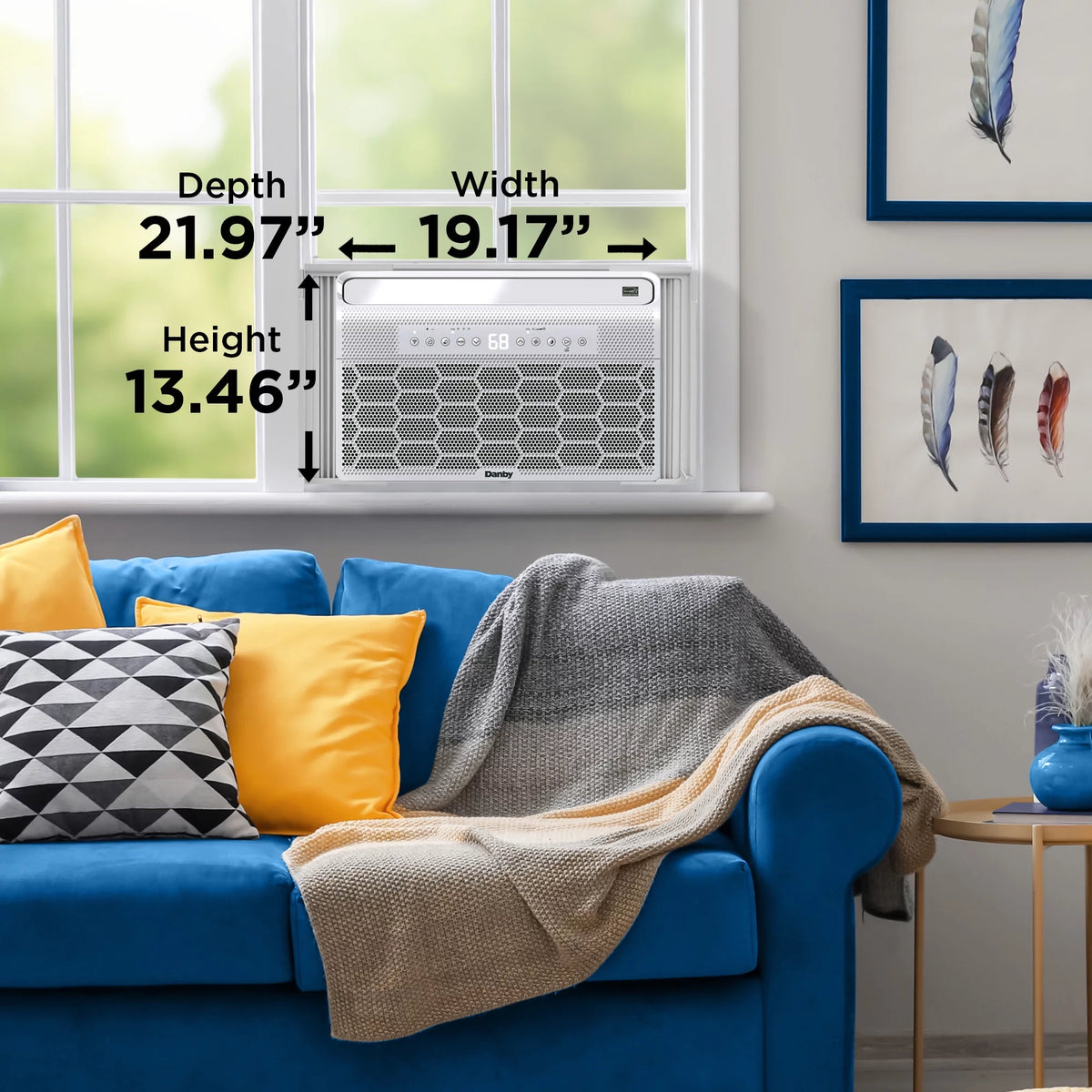 8,000 BTU White U-Shape Window Air Conditioner Q905