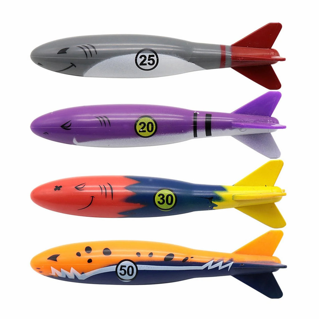 Sharks Swimming Pool Toy Set Of 4 Pieces D225