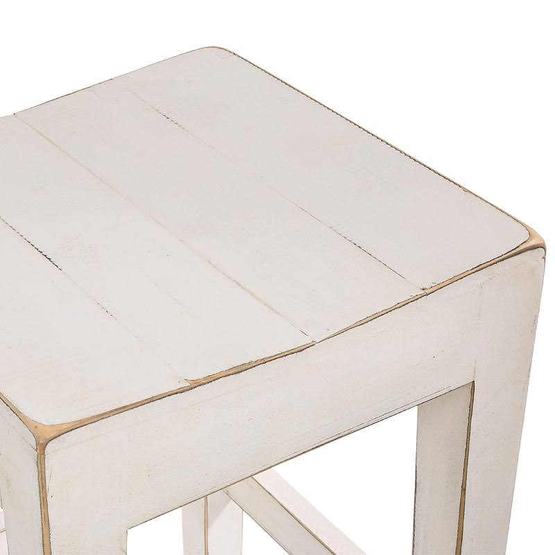 Farmhouse Antique White Counter Height Stool Set of 2 F79780