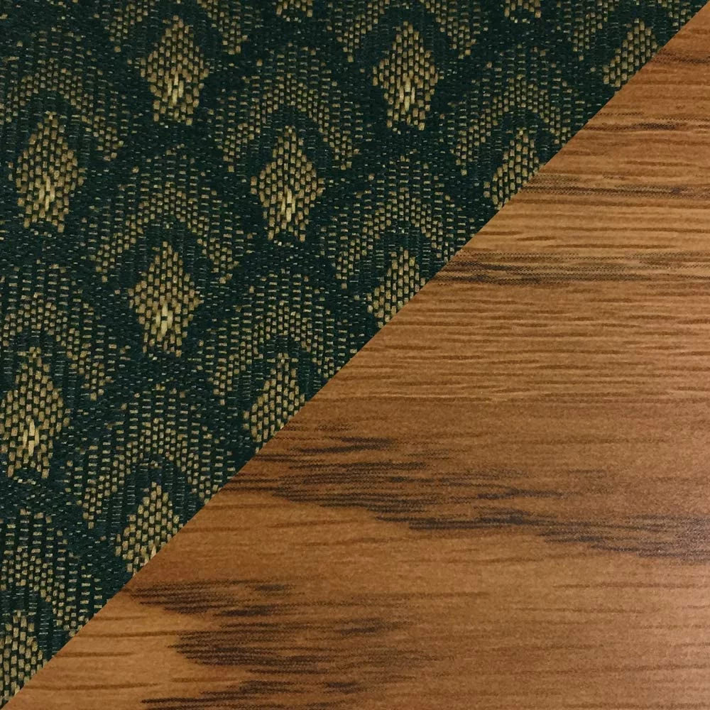 Wooden Mallet DW8-1MOAG Prairie Armless Guest Chair in Medium Oak - Arch Green S24704