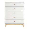White 5-Drawer Chest W533