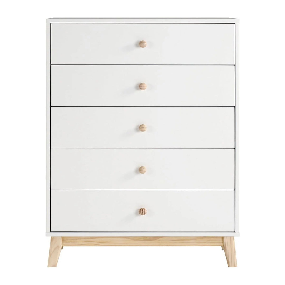 White 5-Drawer Chest W533