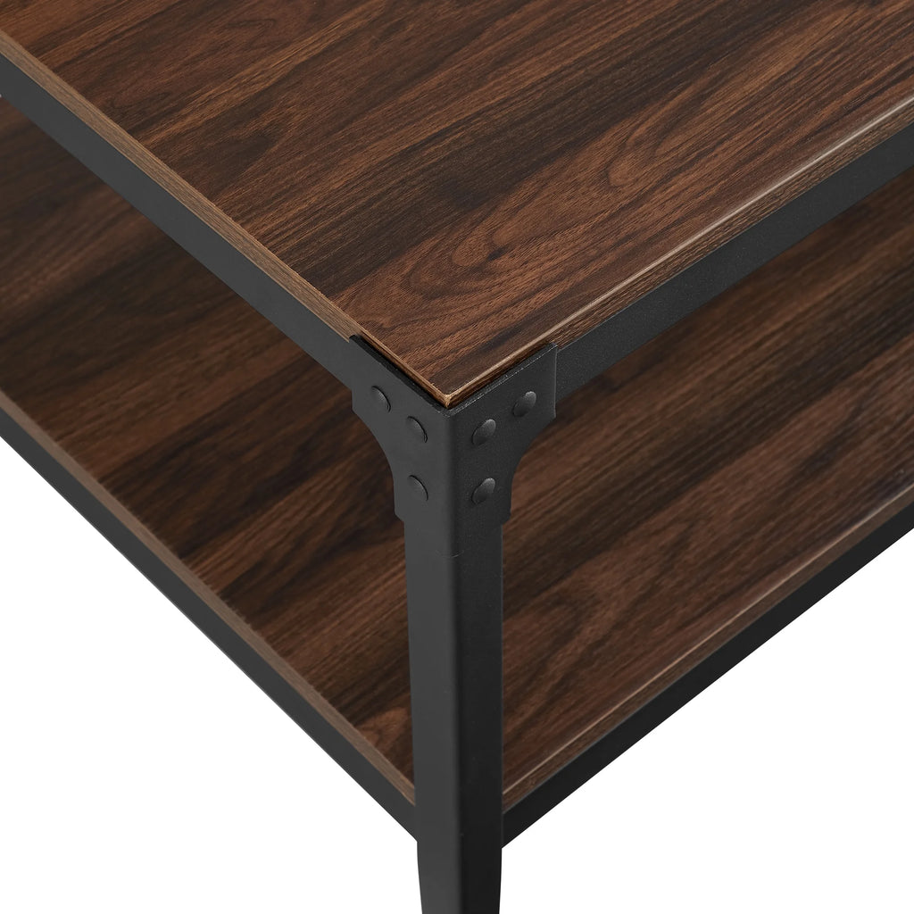 Rustic Dark Walnut Coffee Table H269