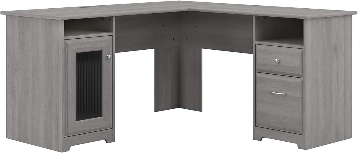 White L Shaped Computer Desk D26690