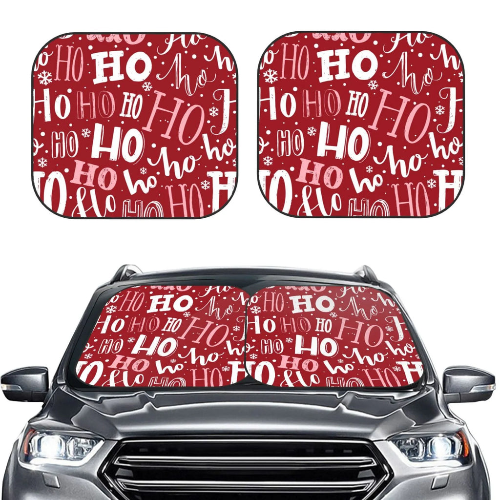 Christmas Windshield Sun Shade 2 Pack Foldable Car Sunshade E143