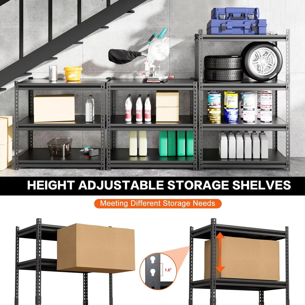 4 Tier Heavy Duty Metal Storage Shelves E82971