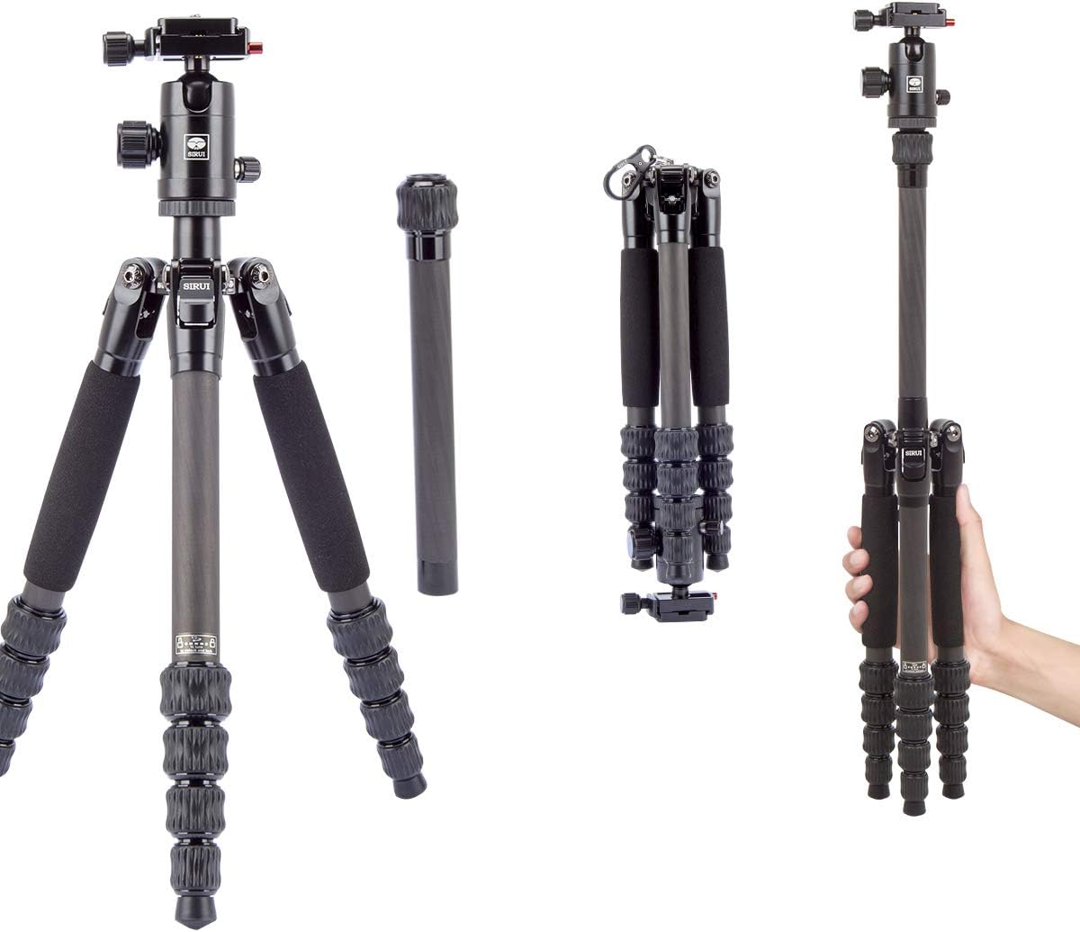 Lightweight Carbon Fiber Tripod with Ball Head with Case A435