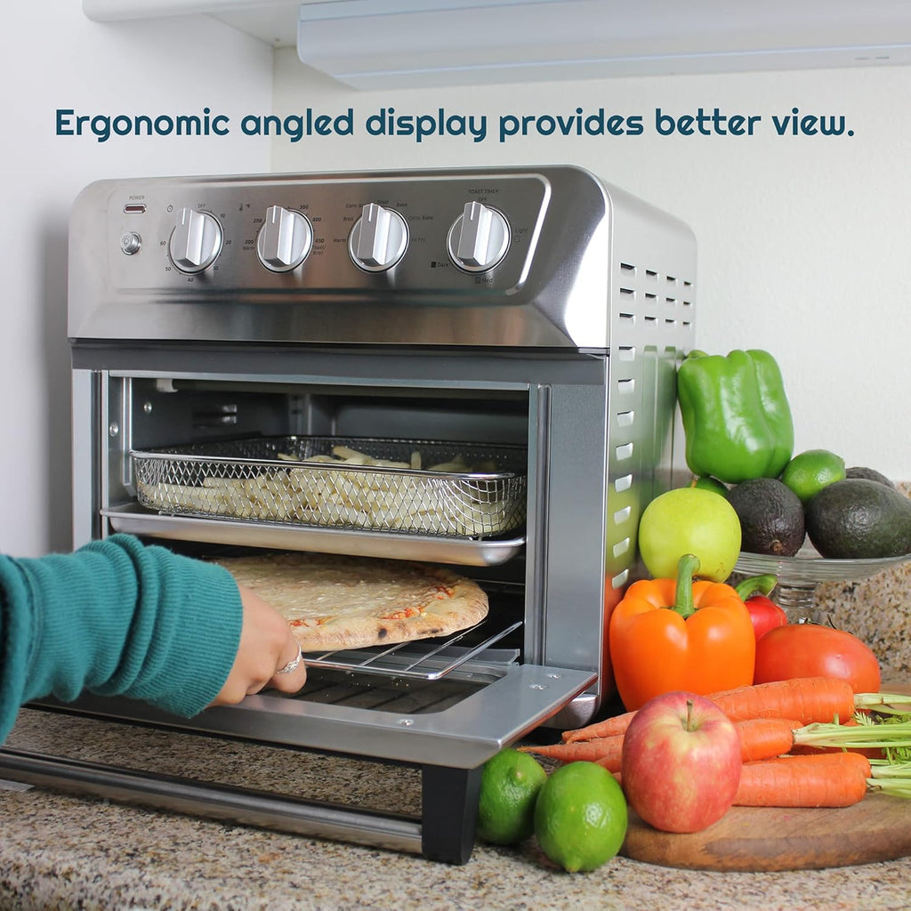 7-in-1 Toaster Oven Air Fryer Combo with Stainless Steel Accessories F676503