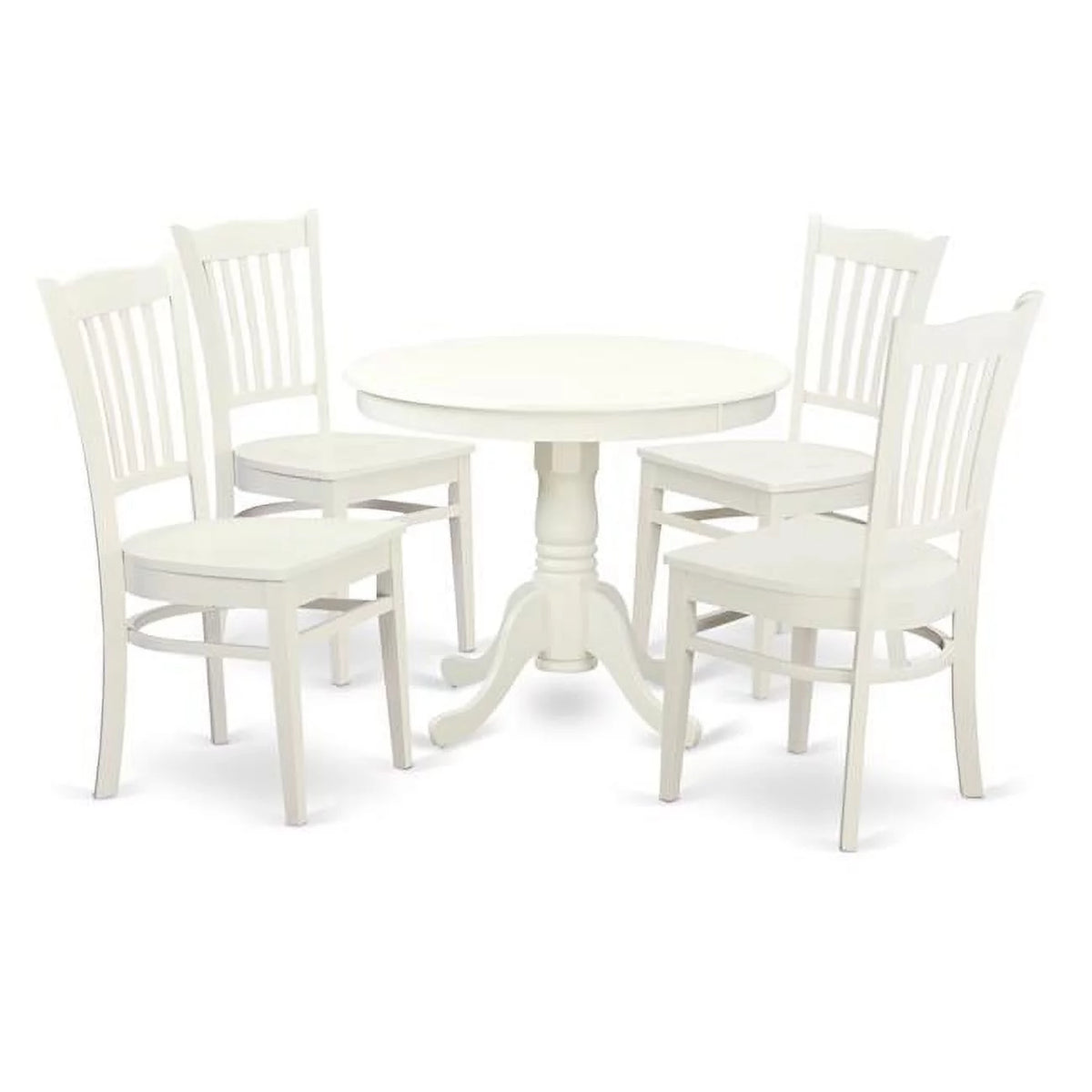 Linen White 5 Piece Dining Set Q869733
