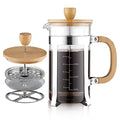 34 oz French Press Coffee Maker with Bamboo Lid Y631850