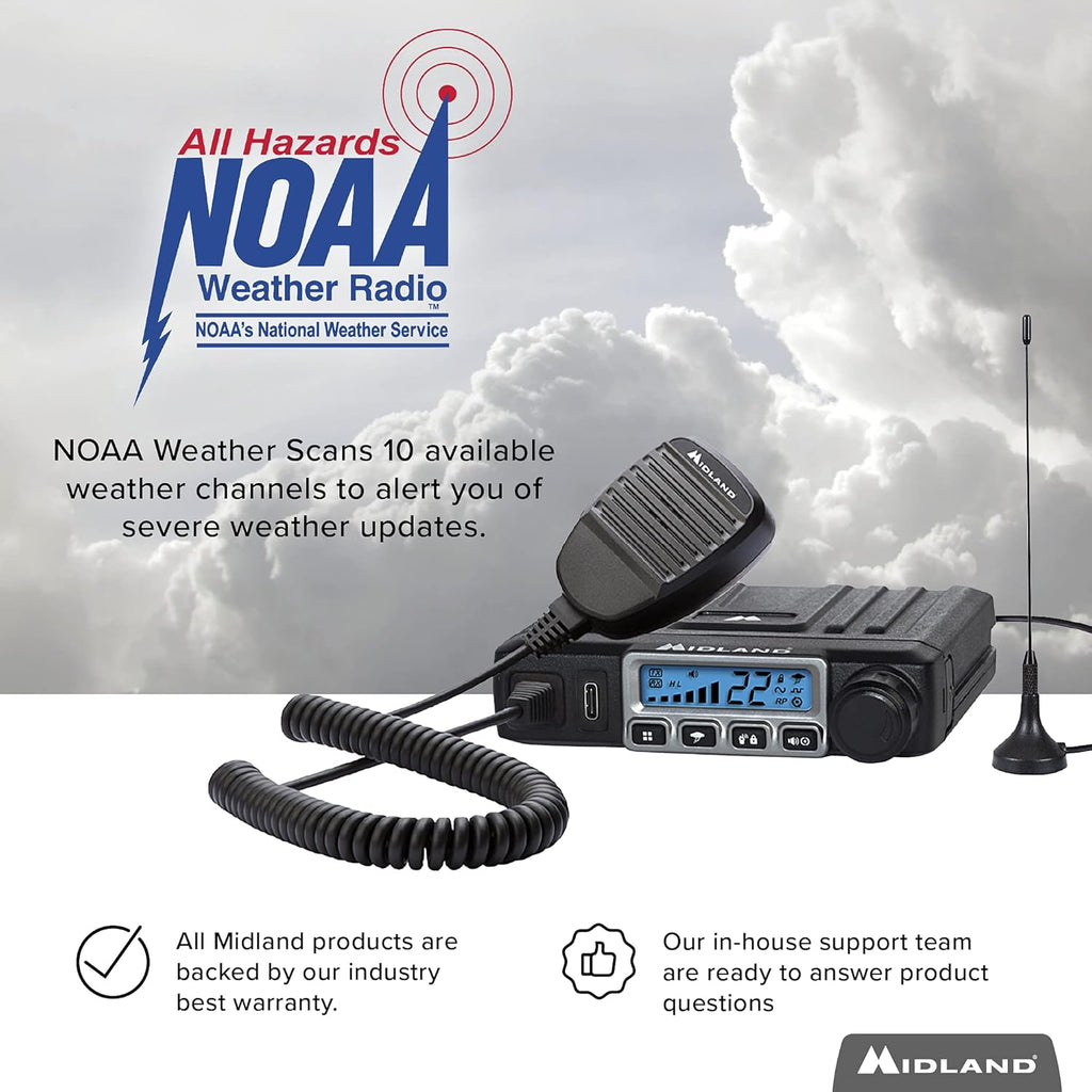 15 Watt GMRS Two-Way Radio with Magnetic Mount Antenna C6272