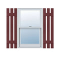 Three Board Spaced Vinyl Shutters with Matching Screws X8381