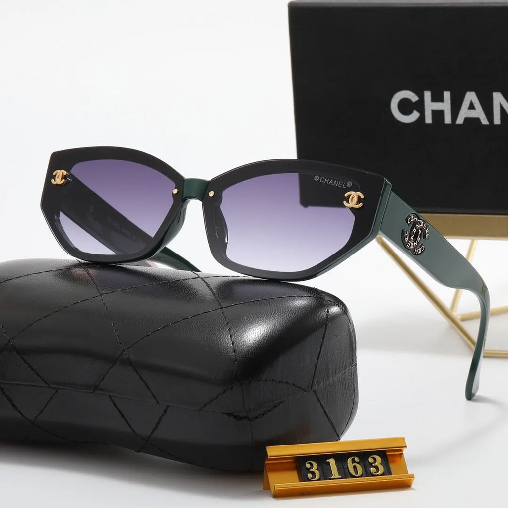 Double C Inlaid Letter Polarized Sunglasses R340174