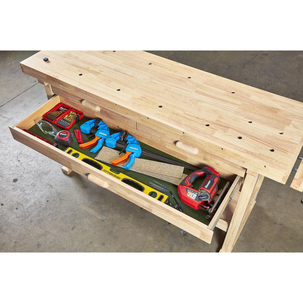 60 in. 3-Drawer Hardwood Workbench X13712