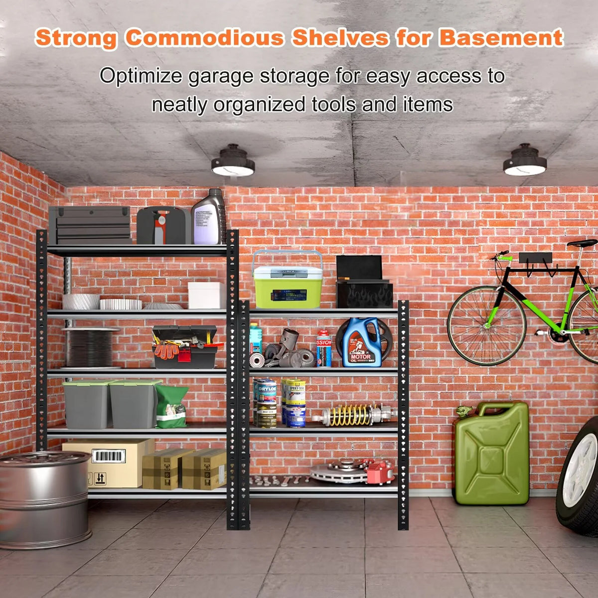 4 Tier Heavy Duty Metal Storage Shelves E82971