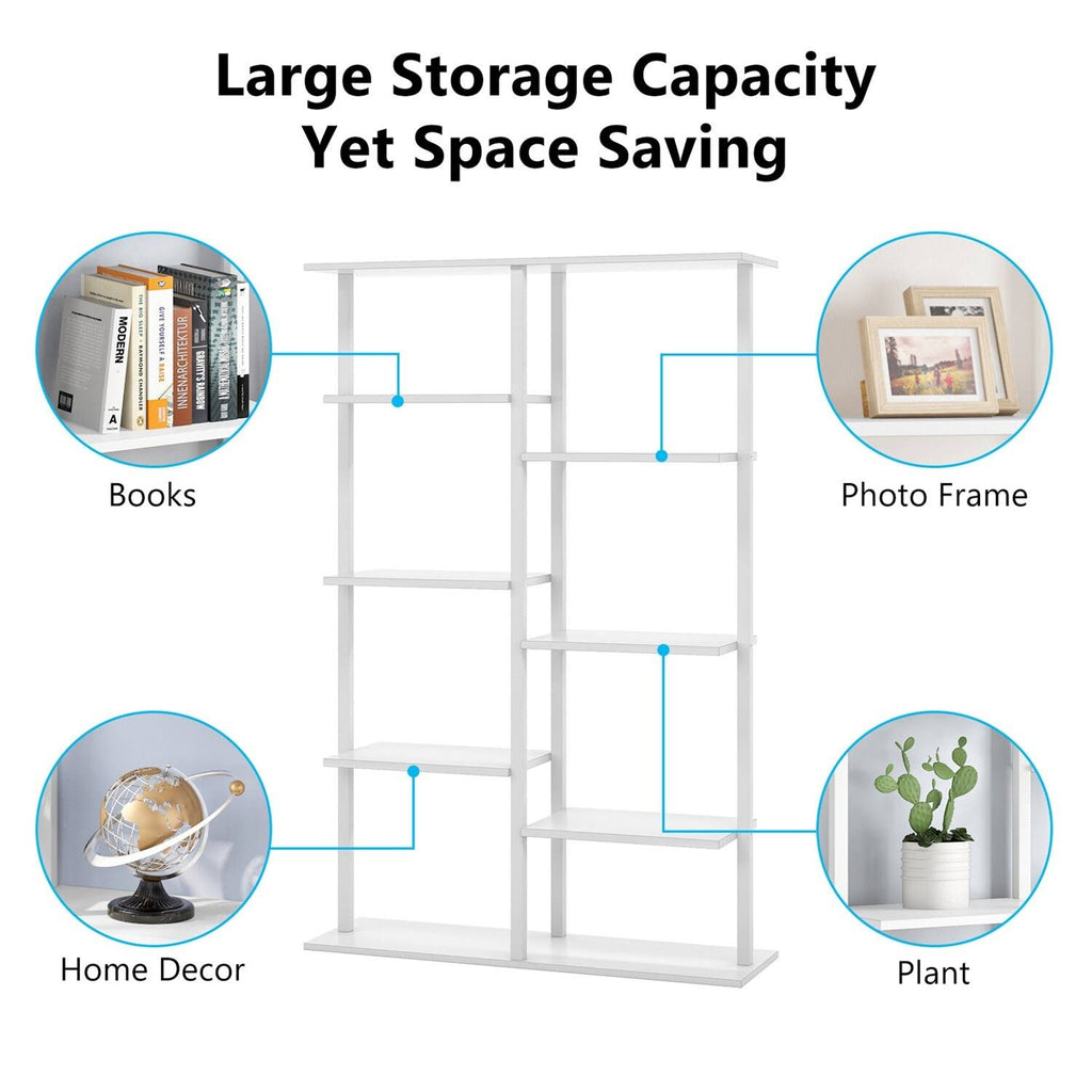 White 5-Tier Ladder Bookcase G197
