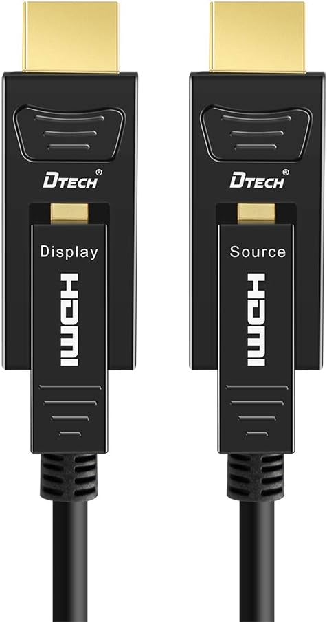 Fiber Optic HDMI Cable 150 Feet 4K 60Hz 18Gbps High Speed with Dual Micro HDMI and Standard HDMI Connector C52911